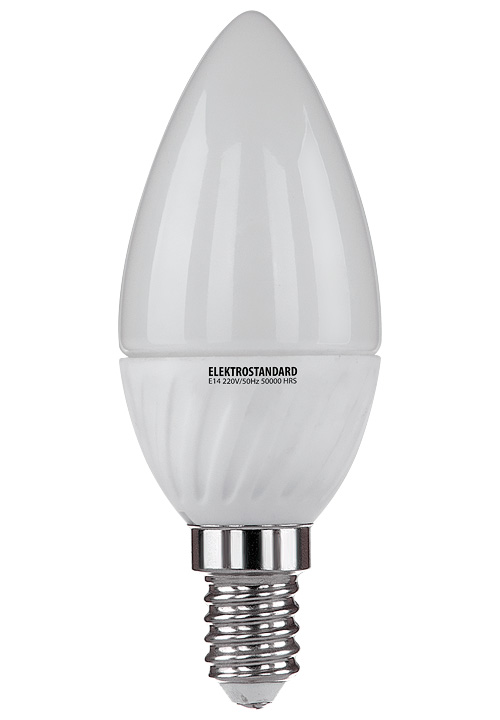 Светодиодная лампа 4W "Свеча" CR 35SMD 4W Е14 (6500K) Светодиодная лампа 4W "Свеча" CR 35SMD 4W Е14 (6500K)